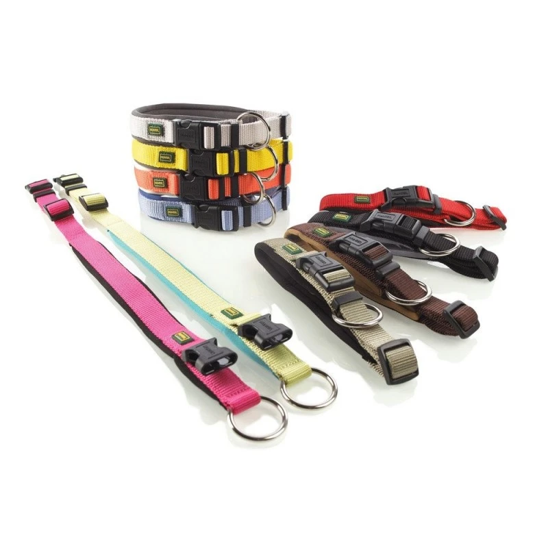 Hunter Neopren Plus hundehalsbånd oliven/sort 45 cm - 40-45 cm indstilling